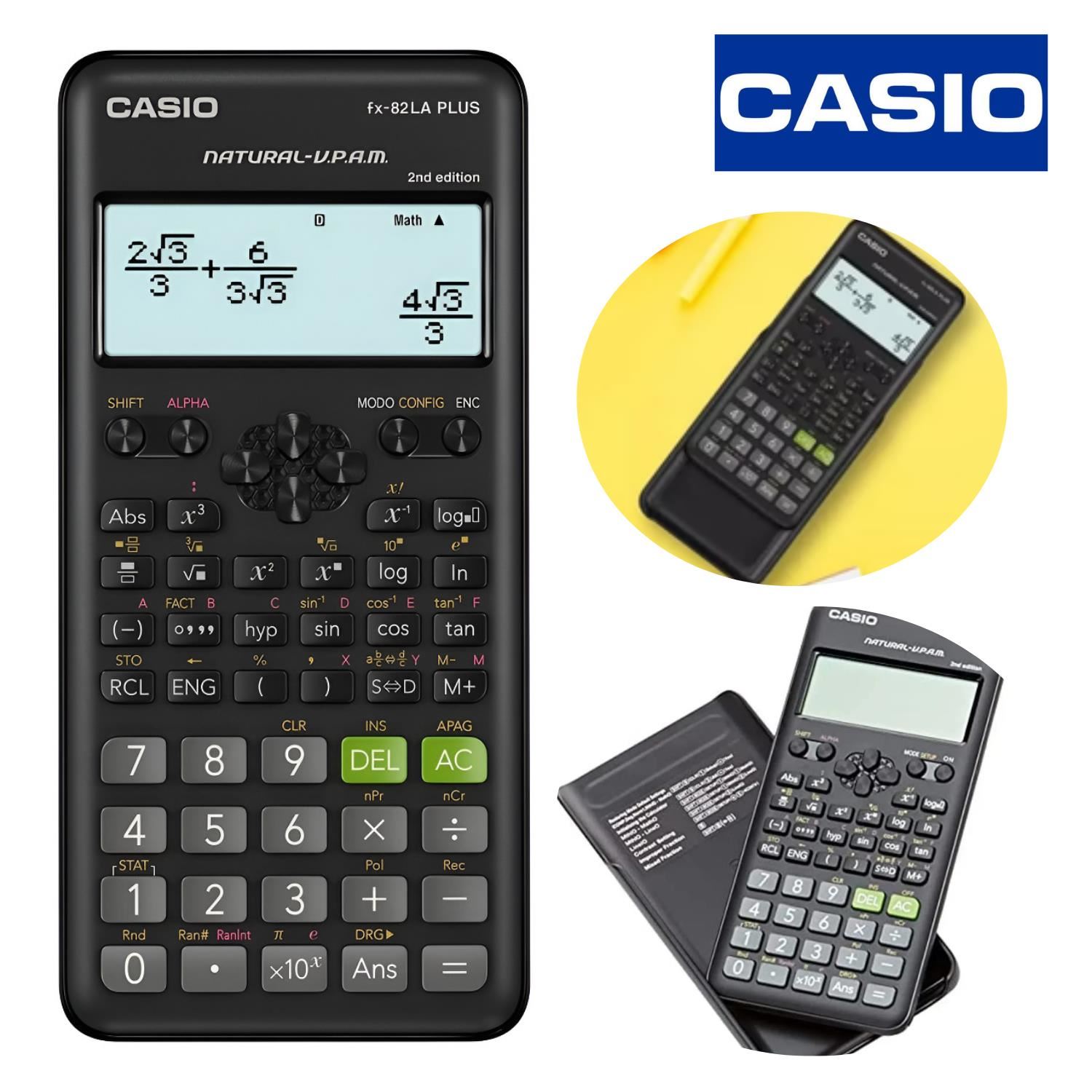 Calculadora Científica Casio FX-82LA PLUS-2 BK – Negro